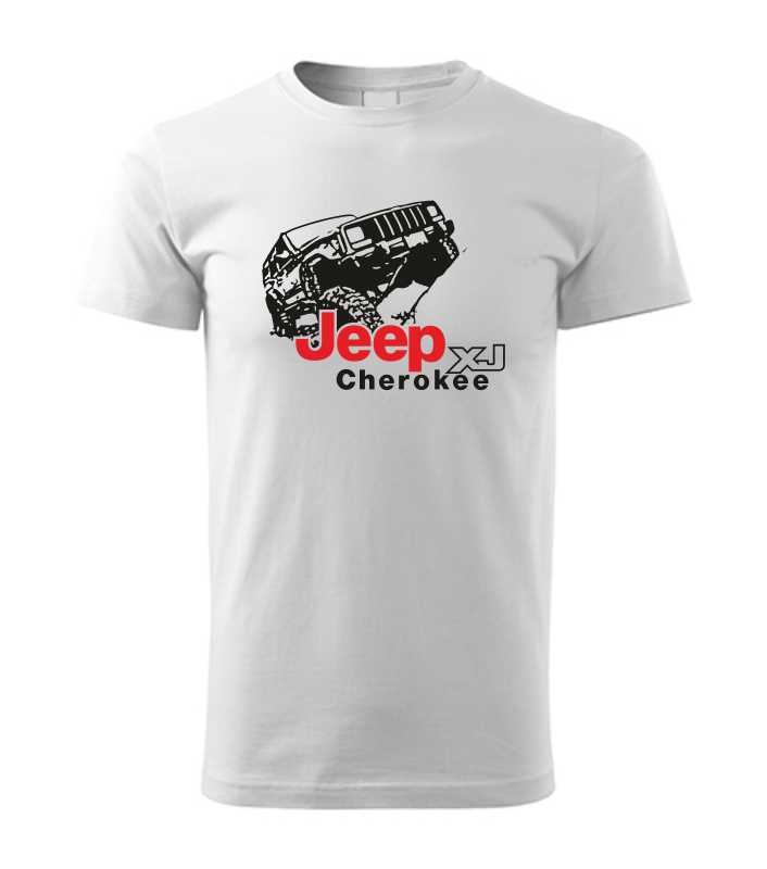 Off-road pánske tričko s potlačou JEEP CHEROKEE XJ
