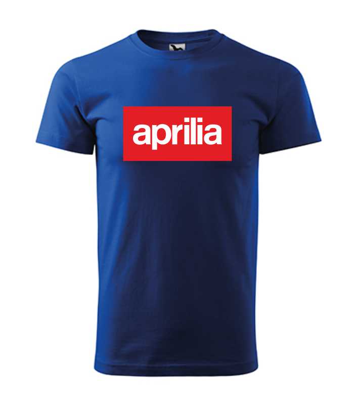 Motorkárske pánske tričko s potlačou APRILIA 2
