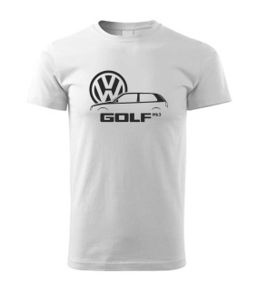 Autičkárske pánske tričko s potlačou VOLKSWAGEN GOLF Mk3